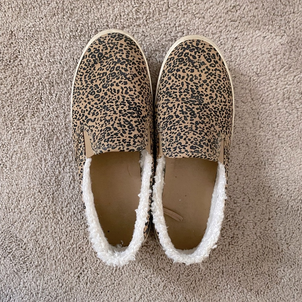 Fur Lined Slip On Sneakers